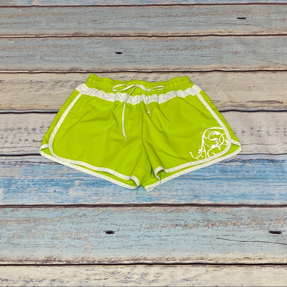 Athleta Hanna lime green running Short Size XS